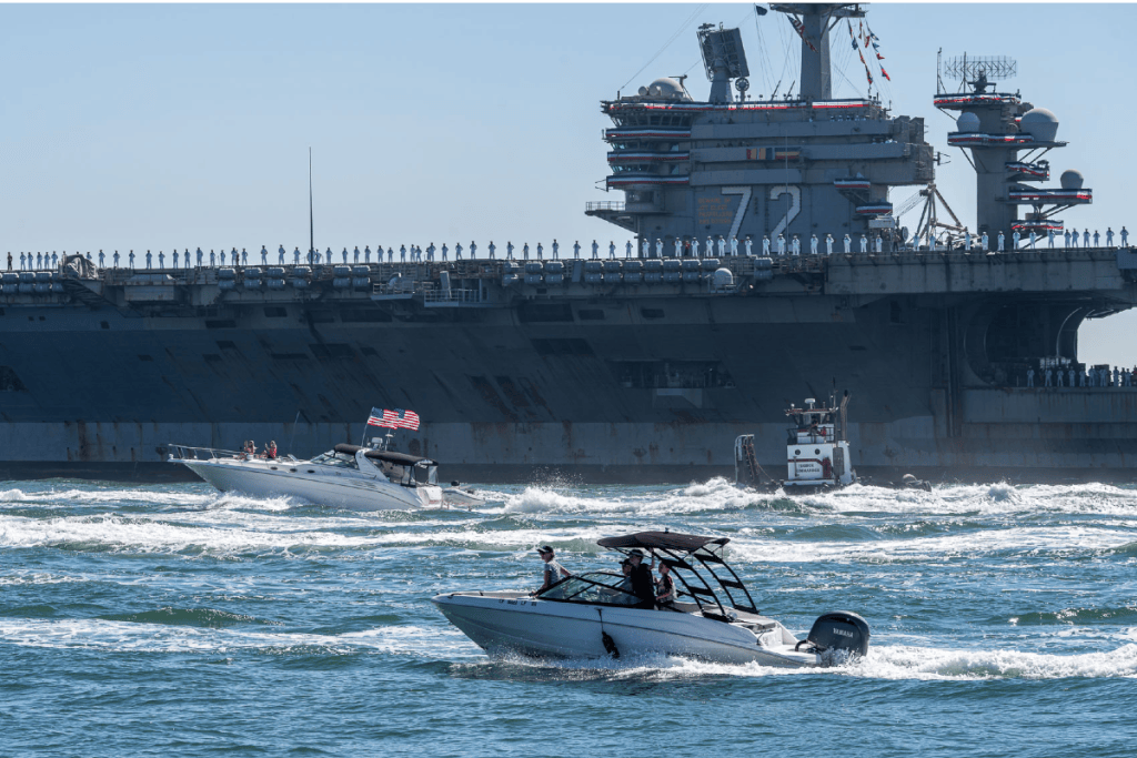 San Diegans welcome USS Abraham Lincoln’s return as weary crew on long-deployed carrier comes home